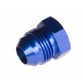 Redhorse FITTINGS 06 AN Threaded Plug Anodized Blue Aluminum Single 806-06-1